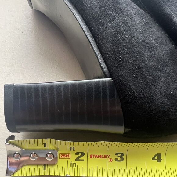 Peter Kaiser Black Suede Stretch Heeled Tall Pull On Boots UK 6.5 US 9 - Picture 15 of 16